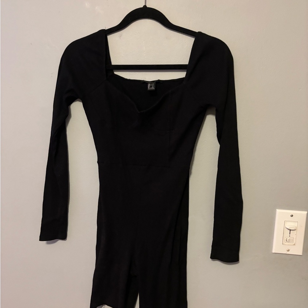 Black Long Sleeve Jumpsuit
